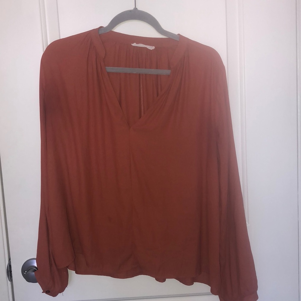 Sheer long sleeve top!